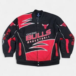 Chicago Bulls Jacket Men's XXL NBA G-III Sports Carl Banks Varsity Bomber Lined